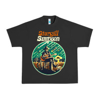 Pigment Black sturgill simpson retro Urban Heavy Tee - SnappyArt