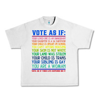 Lunar Rock Vote As If Your Life Depends On It Human Rights Urban Heavy Tee - SnappyArt