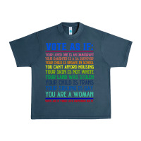 Midnight Navy Vote As If Your Life Depends On It Human Rights Urban Heavy Tee - SnappyArt