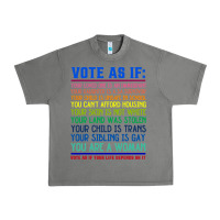 Tornado Vote As If Your Life Depends On It Human Rights Urban Heavy Tee - SnappyArt