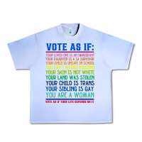 Vote As If Your Life Depends On It Human Rights Urban Heavy Tee | Teevron