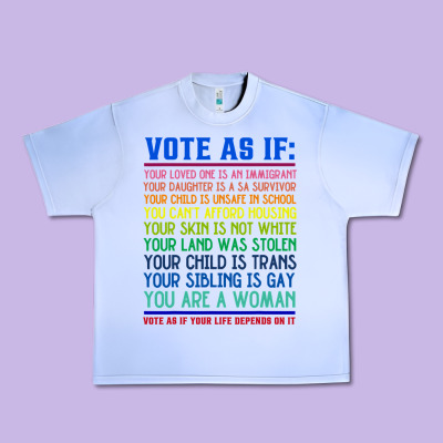 Vote As If Your Life Depends On It Human Rights Urban Heavy Tee Designed By Snappyart
