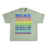 Oil Green Vote As If Your Life Depends On It Human Rights Urban Heavy Tee - SnappyArt