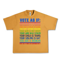 Peanut Butter Vote As If Your Life Depends On It Human Rights Urban Heavy Tee - SnappyArt