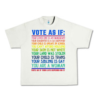 Pistachio Vote As If Your Life Depends On It Human Rights Urban Heavy Tee - SnappyArt