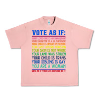 Salmon Vote As If Your Life Depends On It Human Rights Urban Heavy Tee - SnappyArt