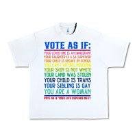 White Vote As If Your Life Depends On It Human Rights Urban Heavy Tee - SnappyArt