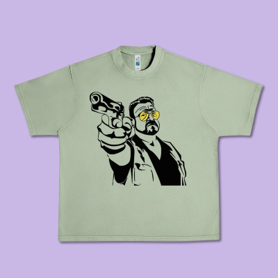 Big Lebowski Urban Heavy Tee Designed By Snappyart