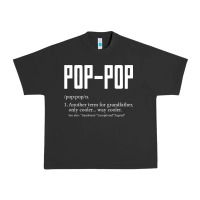 Pigment Black Pop Pop Gifts Grandpa Fathers Day Pop-Pop Urban Heavy Tee - SnappyArt