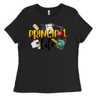 Black Principal Life Ladies Tee - LillyAllenDesigns