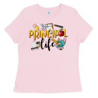 Bubblegum Pink Principal Life Ladies Tee - LillyAllenDesigns