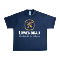 Navy lowenbrau Urban Heavy Tee - SnappyArt
