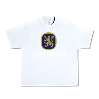 White lowenbrau Urban Heavy Tee - SnappyArt