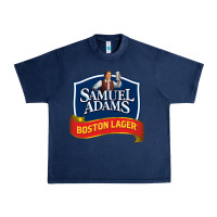 Navy samuel adams Urban Heavy Tee - SnappyArt