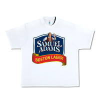 White samuel adams Urban Heavy Tee - SnappyArt