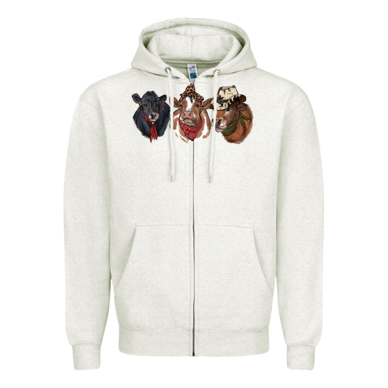 Hangin With My Heifers Zipper Hoodie by RanaPortraitStore | Teevron