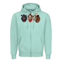 Seafoam Hangin With My Heifers Zipper Hoodie - RanaPortraitStore