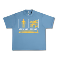 Pebble Blue mens my dad is a drummer your dad not drum player father's day t shirt Urban Heavy Tee - SnappyArt