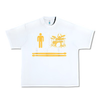 White mens my dad is a drummer your dad not drum player father's day t shirt Urban Heavy Tee - SnappyArt