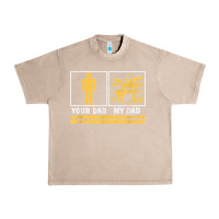 French Oak mens my dad is a drummer your dad not drum player father's day t shirt Urban Heavy Tee - SnappyArt
