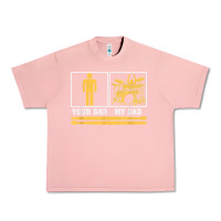 Salmon mens my dad is a drummer your dad not drum player father's day t shirt Urban Heavy Tee - SnappyArt