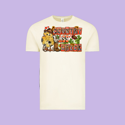 Country Ass Chick Vintage Tee Designed By Cowhidedigitalart