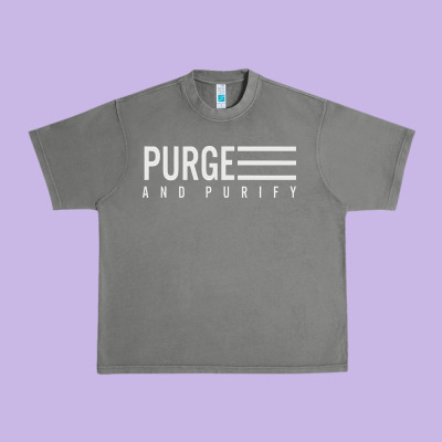 Purge And Purify Graphic Urban Heavy Tee Designed By Snappyart