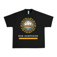 Black new hampshire state flag new Urban Heavy Tee - SnappyArt