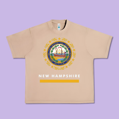 New Hampshire State Flag New Urban Heavy Tee Designed By Snappyart