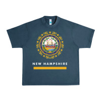 Midnight Navy new hampshire state flag new Urban Heavy Tee - SnappyArt