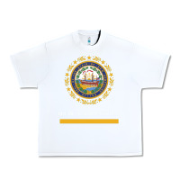 White new hampshire state flag new Urban Heavy Tee - SnappyArt
