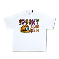 White spooky pumpkin Urban Heavy Tee - SublimationCraftShop