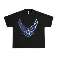 Black US Air Force USAF Urban Heavy Tee - SnappyArt