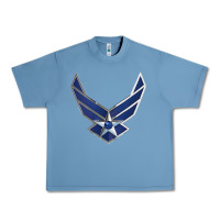 Pebble Blue US Air Force USAF Urban Heavy Tee - SnappyArt