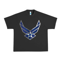 Pigment Black US Air Force USAF Urban Heavy Tee - SnappyArt