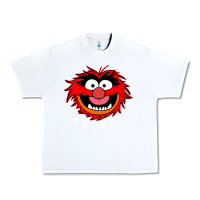 White Muppets Animal Urban Heavy Tee - SnappyArt