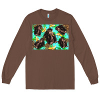 Chestnut Monkey bananas kid's bottle Long Sleeve Tee - Artiststas