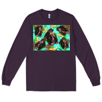 Plum Monkey bananas kid's bottle Long Sleeve Tee - Artiststas