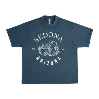 Midnight Navy womens sedona arizona t shirt sedona az vintage arizona vacation v nec Urban Heavy Tee - SnappyArt