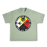 Oil Green native american medicine wheel, mitakuye oyasin t shirt Urban Heavy Tee - SnappyArt