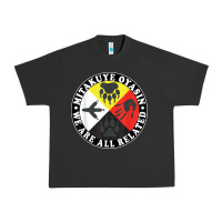 Pigment Black native american medicine wheel, mitakuye oyasin t shirt Urban Heavy Tee - SnappyArt