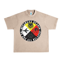French Oak native american medicine wheel, mitakuye oyasin t shirt Urban Heavy Tee - SnappyArt