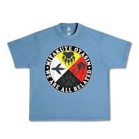 Pebble Blue native american medicine wheel, mitakuye oyasin t shirt Urban Heavy Tee - SnappyArt