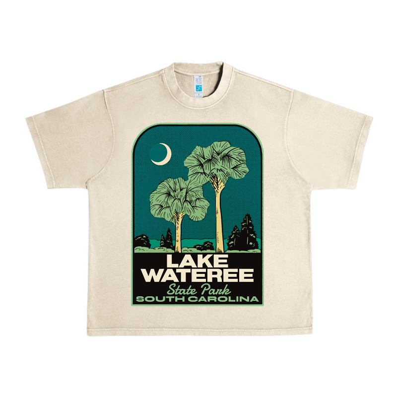 Trending Lake Wateree State Park Sc Vintage Travel Urban Heavy Tee by SnappyArt | Teevron