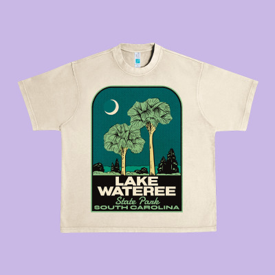 Trending Lake Wateree State Park Sc Vintage Travel Urban Heavy Tee Designed By Snappyart