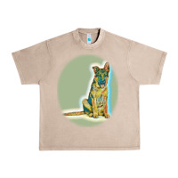 French Oak German Shepherd isolated on whot. Urban Heavy Tee - SnappyArt