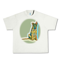 Pistachio German Shepherd isolated on whot. Urban Heavy Tee - SnappyArt