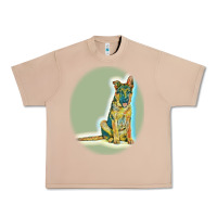 Burro German Shepherd isolated on whot. Urban Heavy Tee - SnappyArt