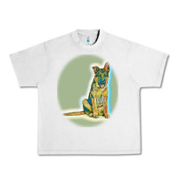 Lunar Rock German Shepherd isolated on whot. Urban Heavy Tee - SnappyArt