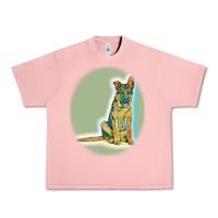 Salmon German Shepherd isolated on whot. Urban Heavy Tee - SnappyArt